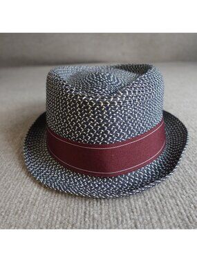 Goorin Bros Hat Large Blue Fedora Summer Paper
